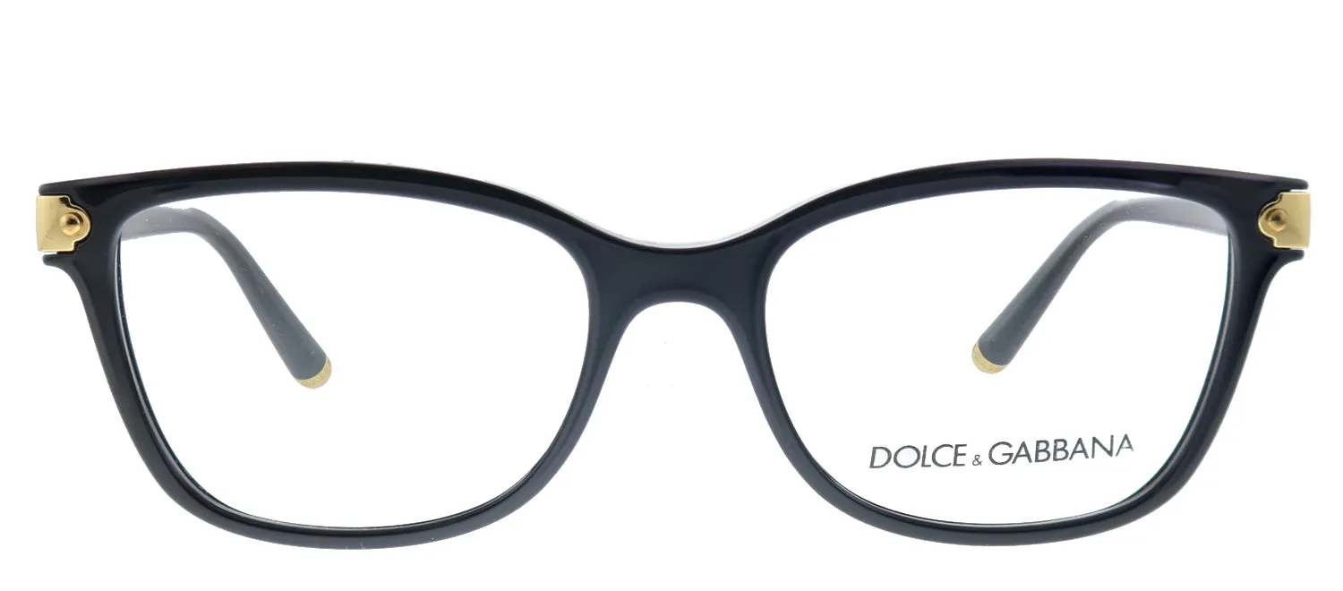 Dolce & Gabbana DG 5036 501 Butterfly Plastic Black Eyeglasses with Demo Lens sold by Gaffos