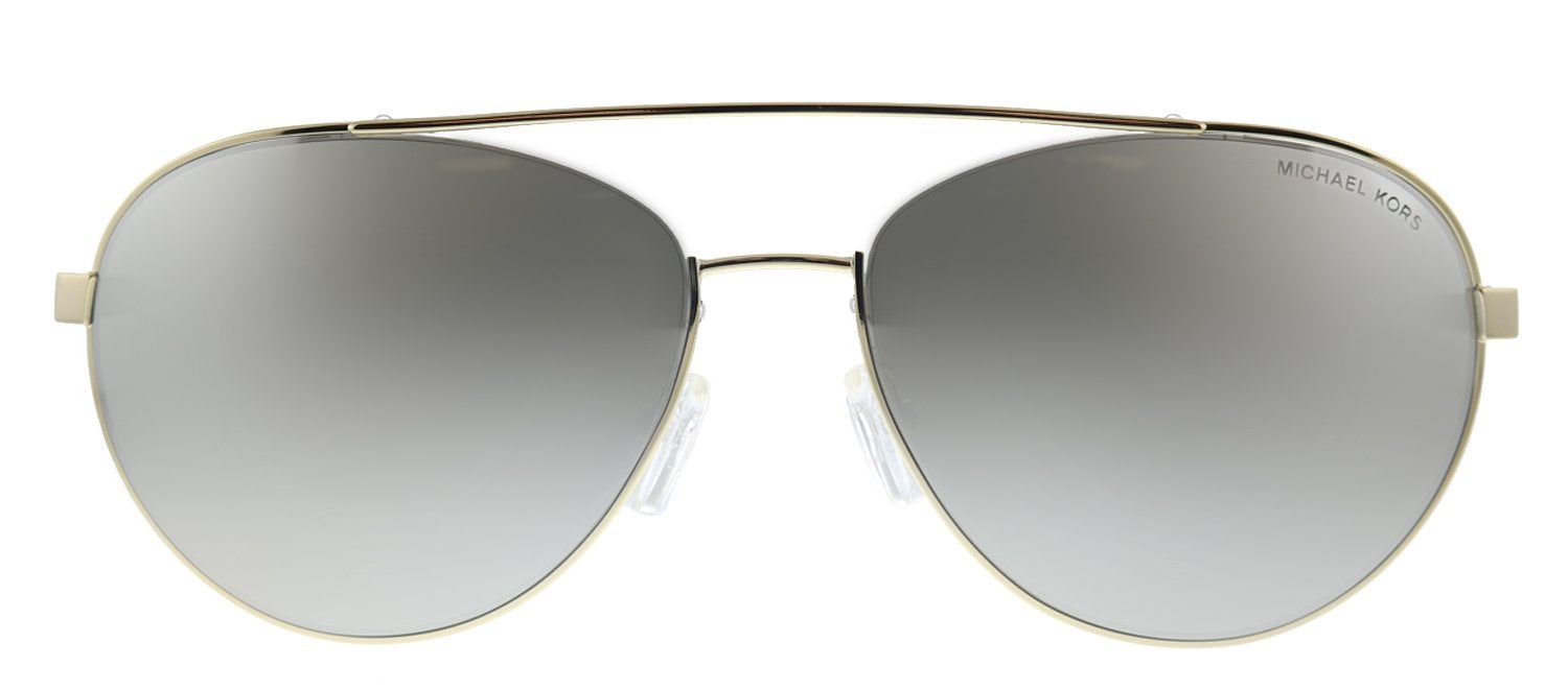 Michael Kors Aventura MK 1071 10146G Aviator Metal Gold Sunglasses with Silver Mirror Lens sold by Gaffos