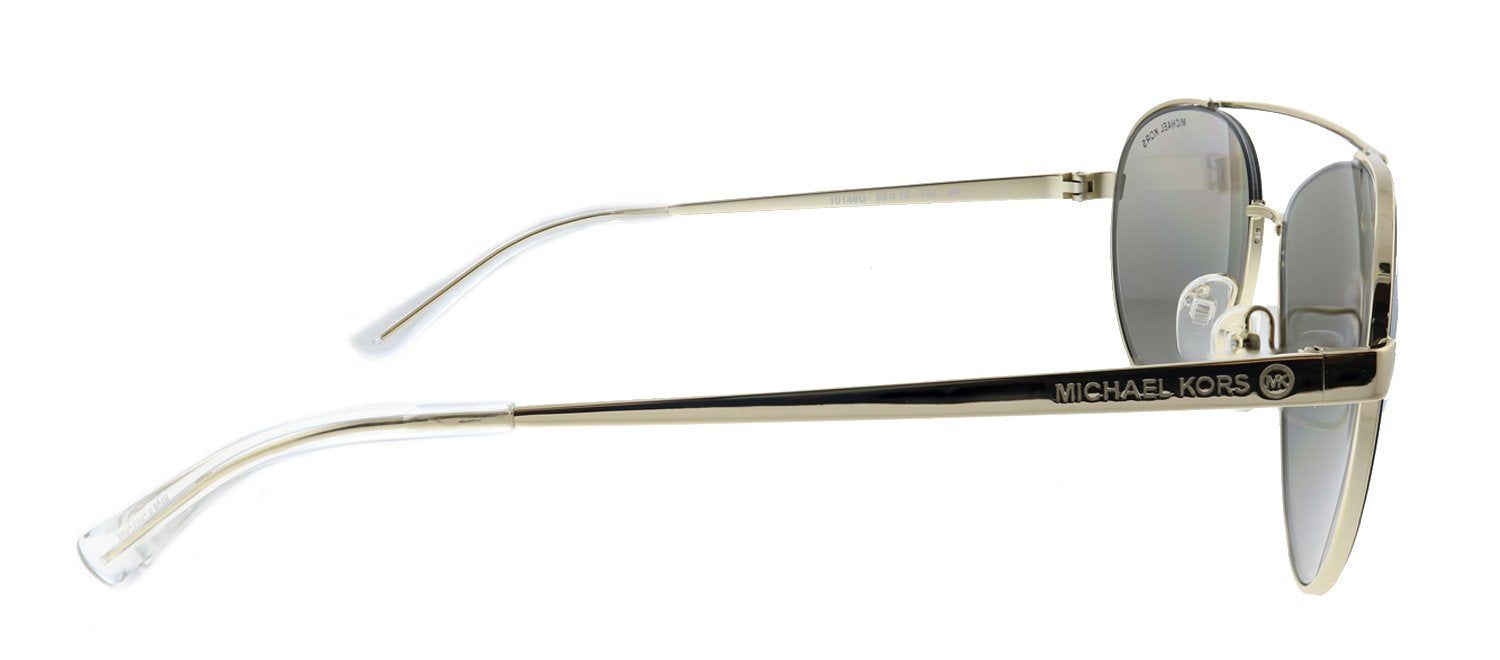 Michael Kors Aventura MK 1071 10146G Aviator Metal Gold Sunglasses with Silver Mirror Lens sold by Gaffos product image thumbnail 3