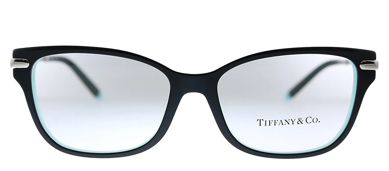 Tiffany & Co. TF 2207 8055 Rectangle Plastic Black Eyeglasses with Logo Stamped Demo Lenses sold by Gaffos