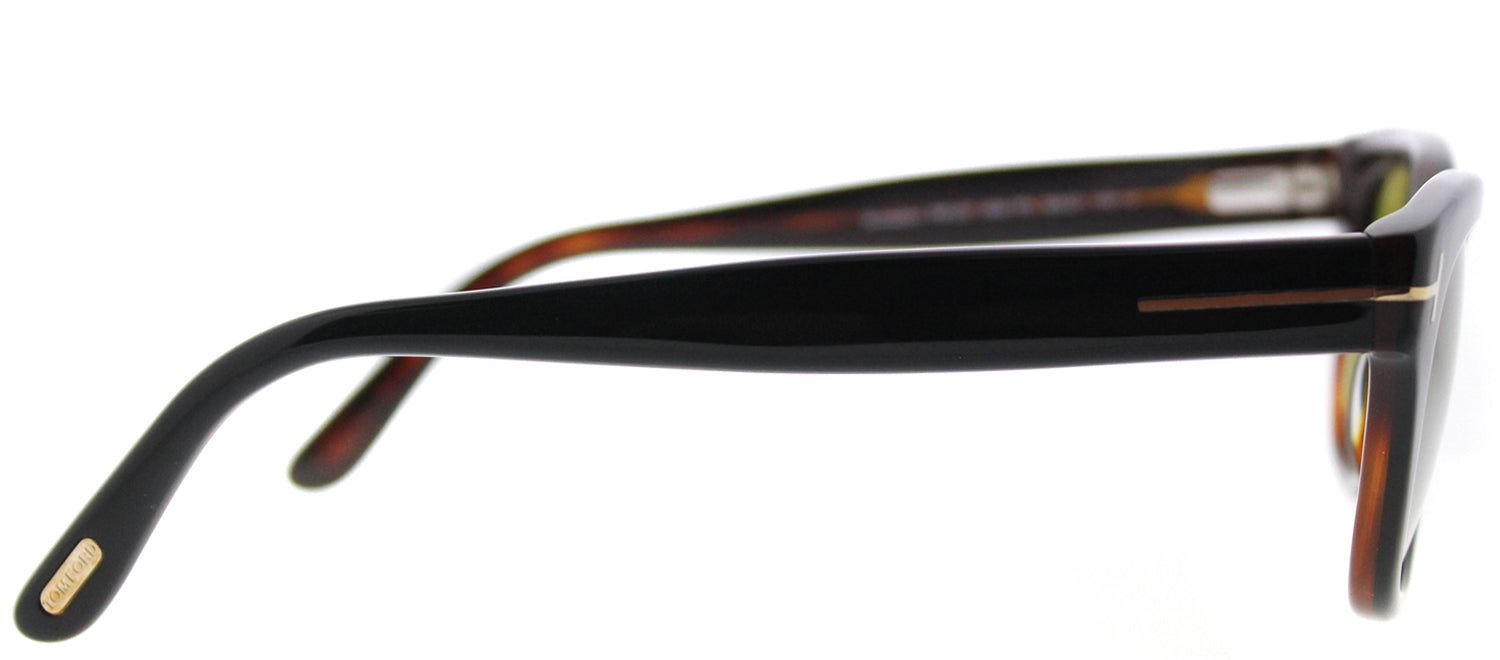 Tom Ford TF 237 05N Rectangle Plastic Black Sunglasses with Green Lens sold by Gaffos product image thumbnail 3