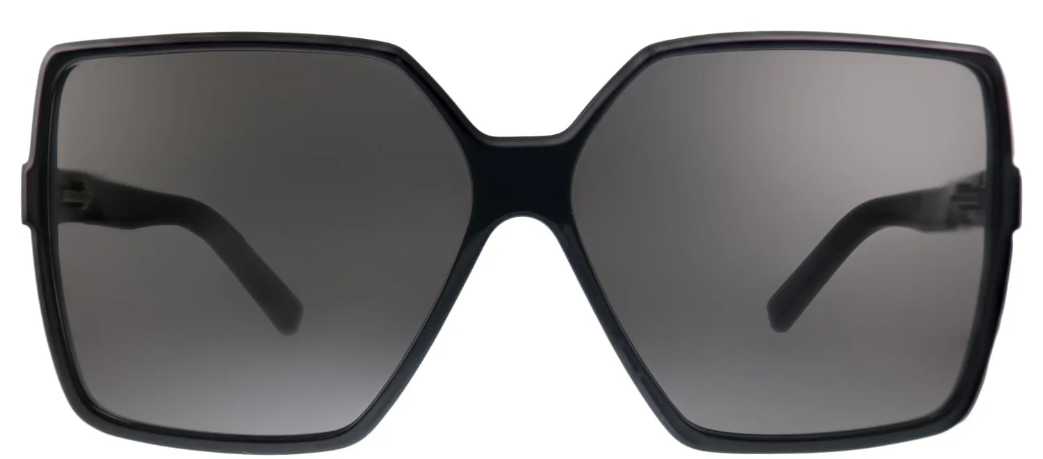 Saint Laurent Betty SL 232 001 Square Acetate Black Sunglasses with Grey Lens sold by Gaffos