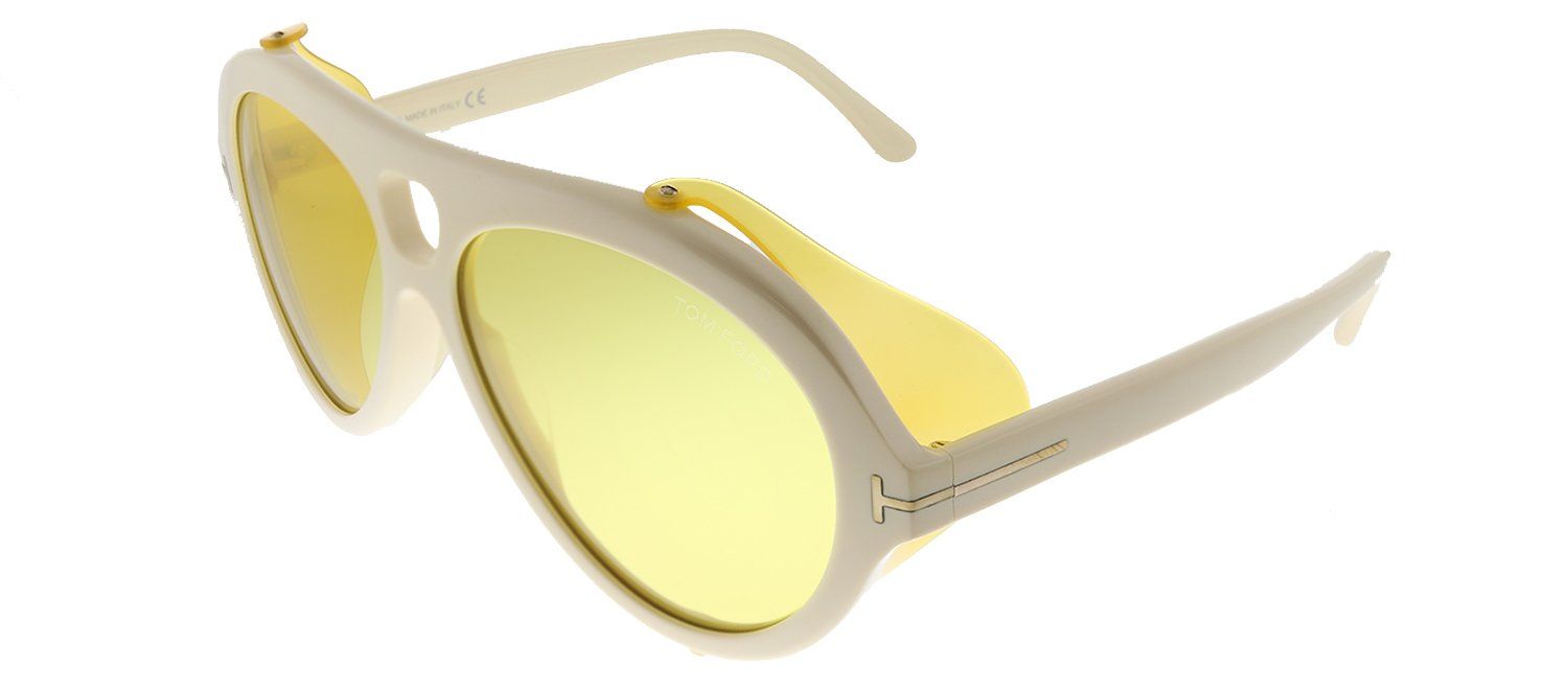 Tom Ford Neughman TF 882 25E Aviator Plastic Ivory Sunglasses with Yellow Lens sold by Gaffos product image thumbnail 2