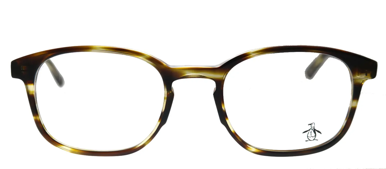 Original Penguin PE Stewart TO Rectangle Plastic Tortoise/ Havana Eyeglasses with Demo Lens sold by Gaffos