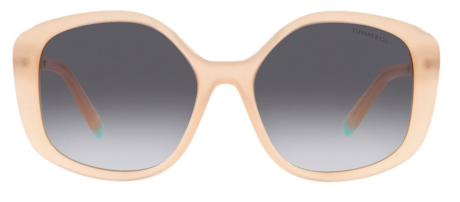Tiffany & Co. TF 4192 82683C Irregular Plastic Opal Nude Sunglasses with Gray Gradient Lens sold by Gaffos product image thumbnail 2