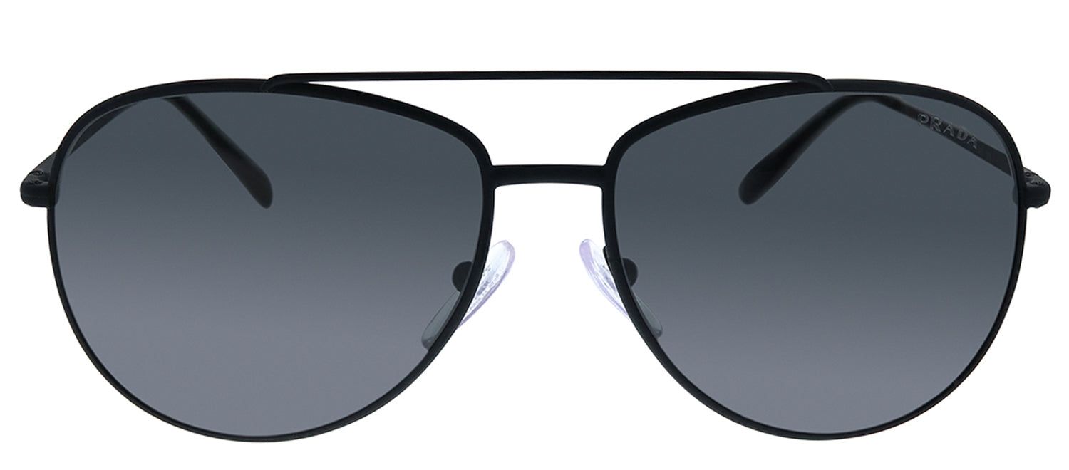 Prada Linea Rossa PS 55US DG05S0 Pilot Metal Black Sunglasses with Grey Lens sold by Gaffos