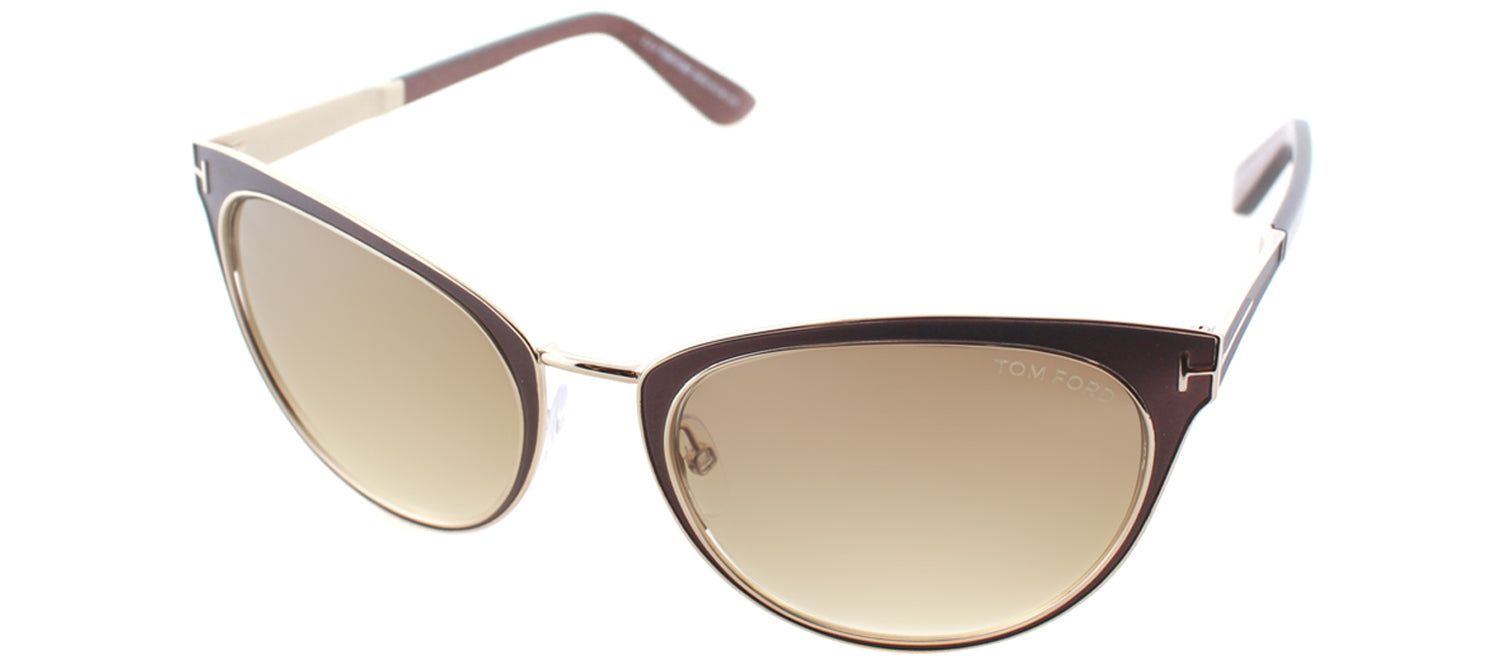 Tom Ford TF 373 48F Cat-Eye Metal Brown Sunglasses with Brown Gradient Lens sold by Gaffos product image thumbnail 2