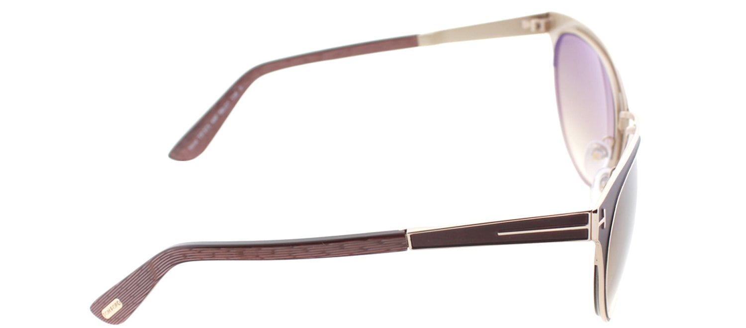 Tom Ford TF 373 48F Cat-Eye Metal Brown Sunglasses with Brown Gradient Lens sold by Gaffos product image thumbnail 3