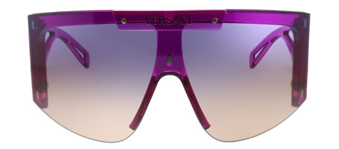 Versace VE 4393 533487 Shield Plastic Pink Sunglasses with Pink Or Grey Clip On Lens sold by Gaffos
