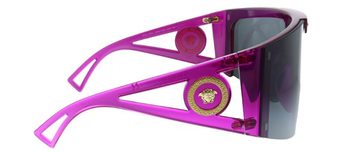 Versace VE 4393 533487 Shield Plastic Pink Sunglasses with Pink Or Grey Clip On Lens sold by Gaffos