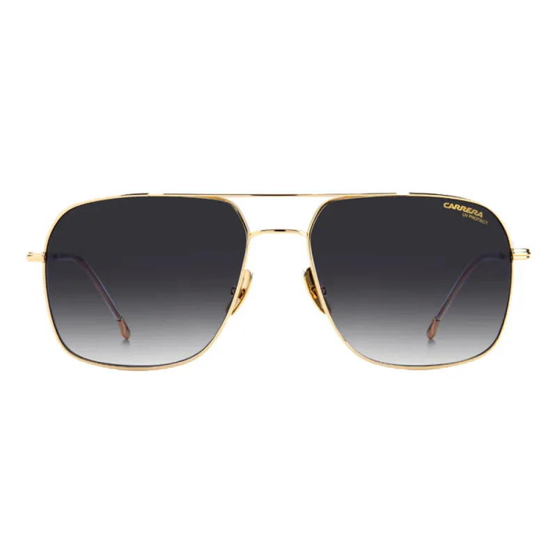Carrera CA 247/S 2F7_9O Rectangle Metal Gold Sunglasses with Grey Gradient Lens sold by Gaffos