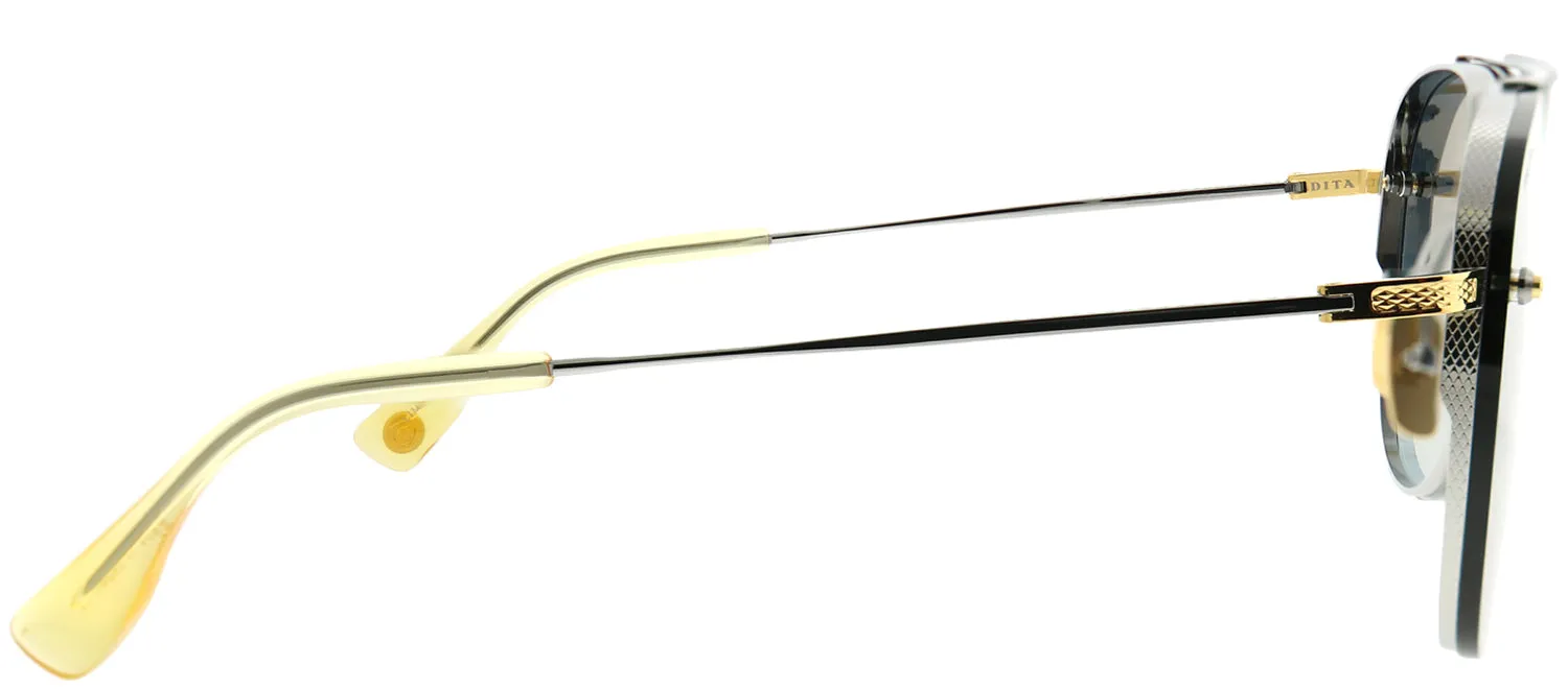 Dita Decade Two DT DRX-2082-A-SLV-GLD Aviator Metal Silver Sunglasses with Dark Grey Gradient AR Lens sold by Gaffos product image thumbnail 3