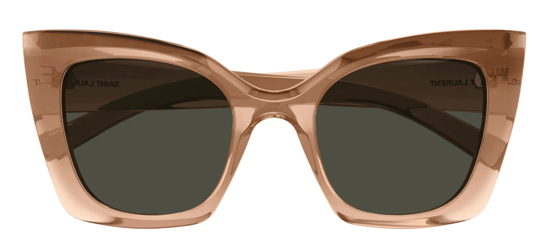 Saint Laurent SL 552S 006 Cat-Eye Plastic Nude Sunglasses with Grey Lens sold by Gaffos