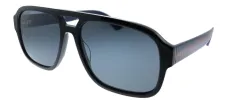 Gucci GG 0925S 001 Aviator Acetate Black Sunglasses with Grey Lens sold by Gaffos