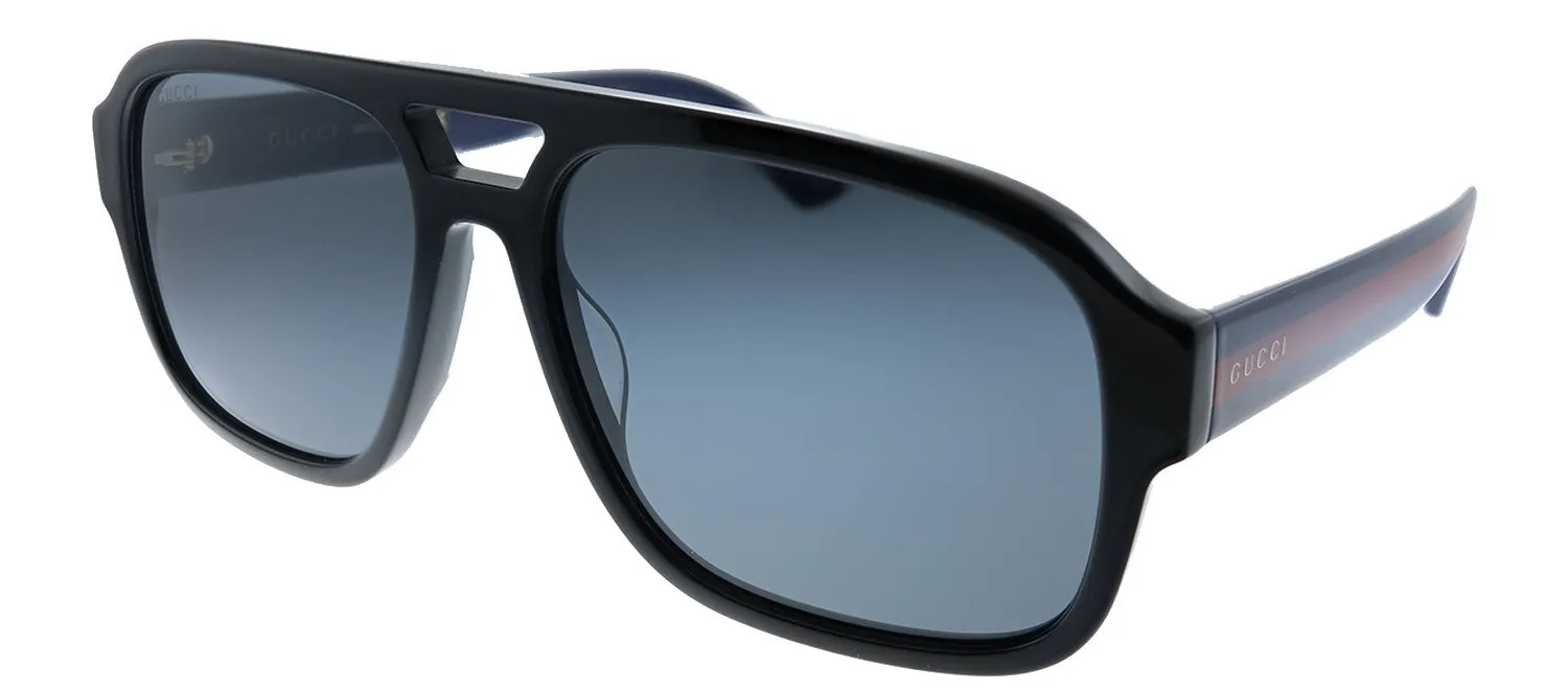 Gucci GG 0925S 001 Aviator Acetate Black Sunglasses with Grey Lens sold by Gaffos product image thumbnail 2