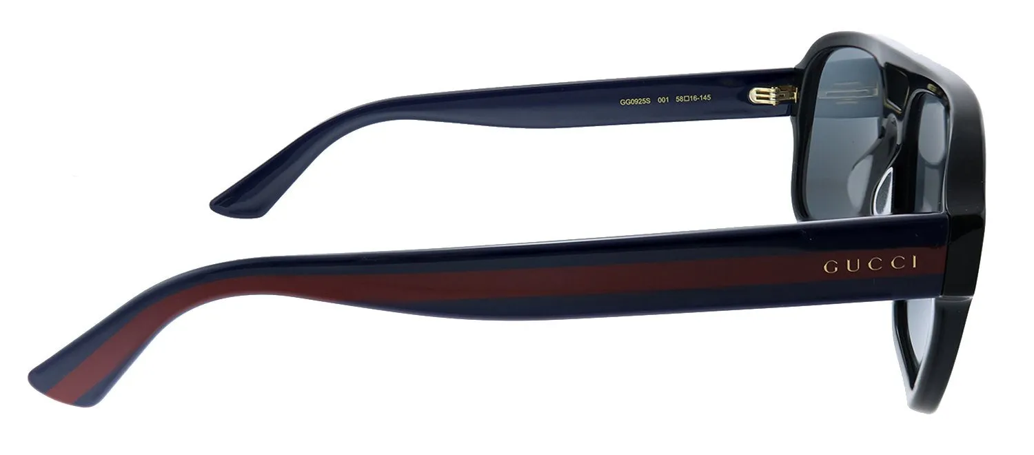 Gucci GG 0925S 001 Aviator Acetate Black Sunglasses with Grey Lens sold by Gaffos product image thumbnail 3