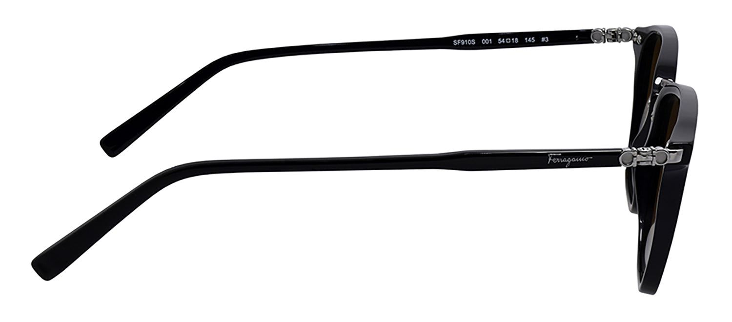 Salvatore Ferragamo SF 910S 001 Square Plastic Black Sunglasses with Brown Lens sold by Gaffos product image thumbnail 3