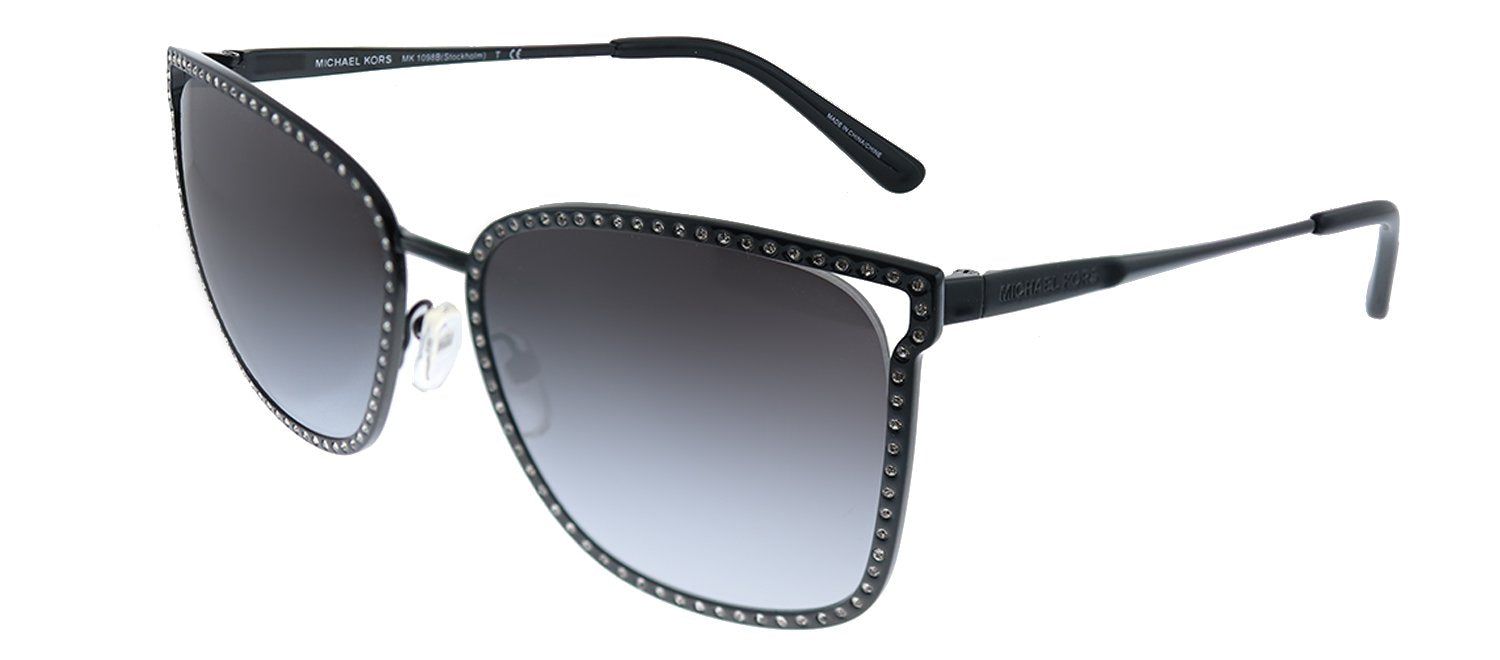 Michael Kors Stockholm MK 1098B 10058G Square Metal Black Sunglasses with Grey Gradient Lens sold by Gaffos product image thumbnail 2