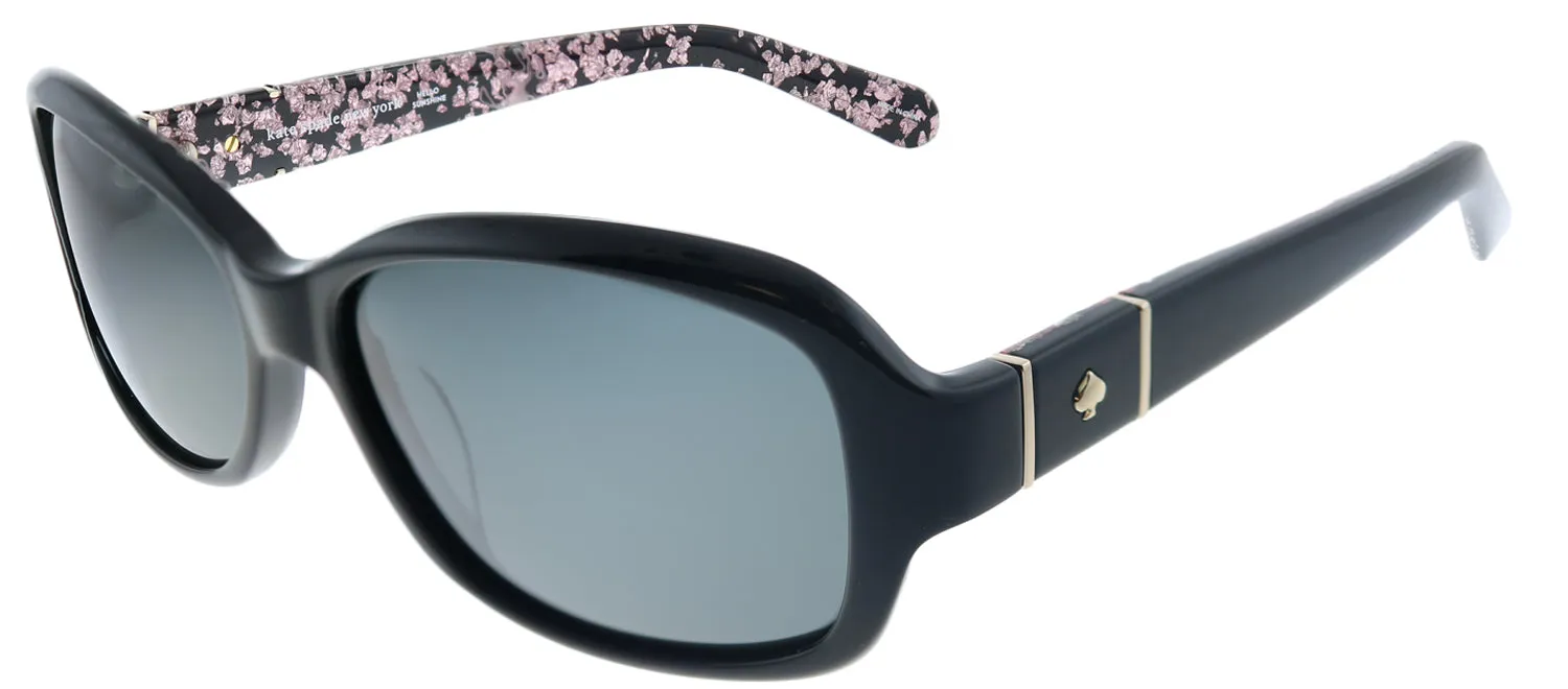 Kate Spade KS Cheyenne/P Y21 Rectangle Plastic Black Sunglasses with Grey Polarized Lens sold by Gaffos product image thumbnail 2