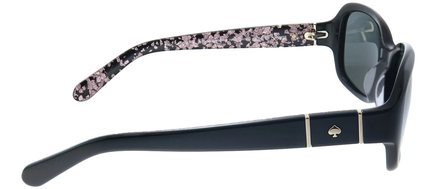 Kate Spade KS Cheyenne/P Y21 Rectangle Plastic Black Sunglasses with Grey Polarized Lens sold by Gaffos product image thumbnail 3