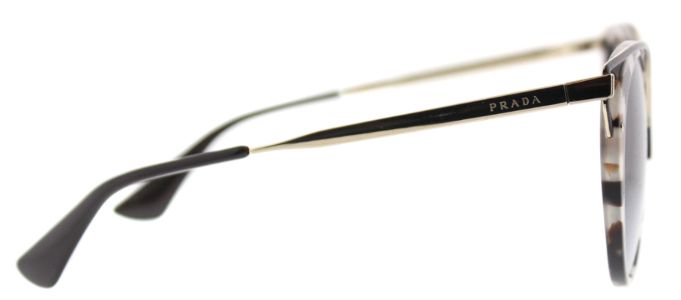 Prada PR 66TS UAO5D1 Round Metal Tortoise/ Havana Sunglasses with Grey Gradient Lens sold by Gaffos