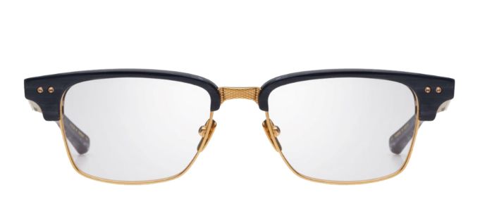 Dita STATESMAN THREE DT DRX-2064-G-GRY-GLD-52 Rectangle Metal Grey Sunglasses with Clear Lens sold by Gaffos