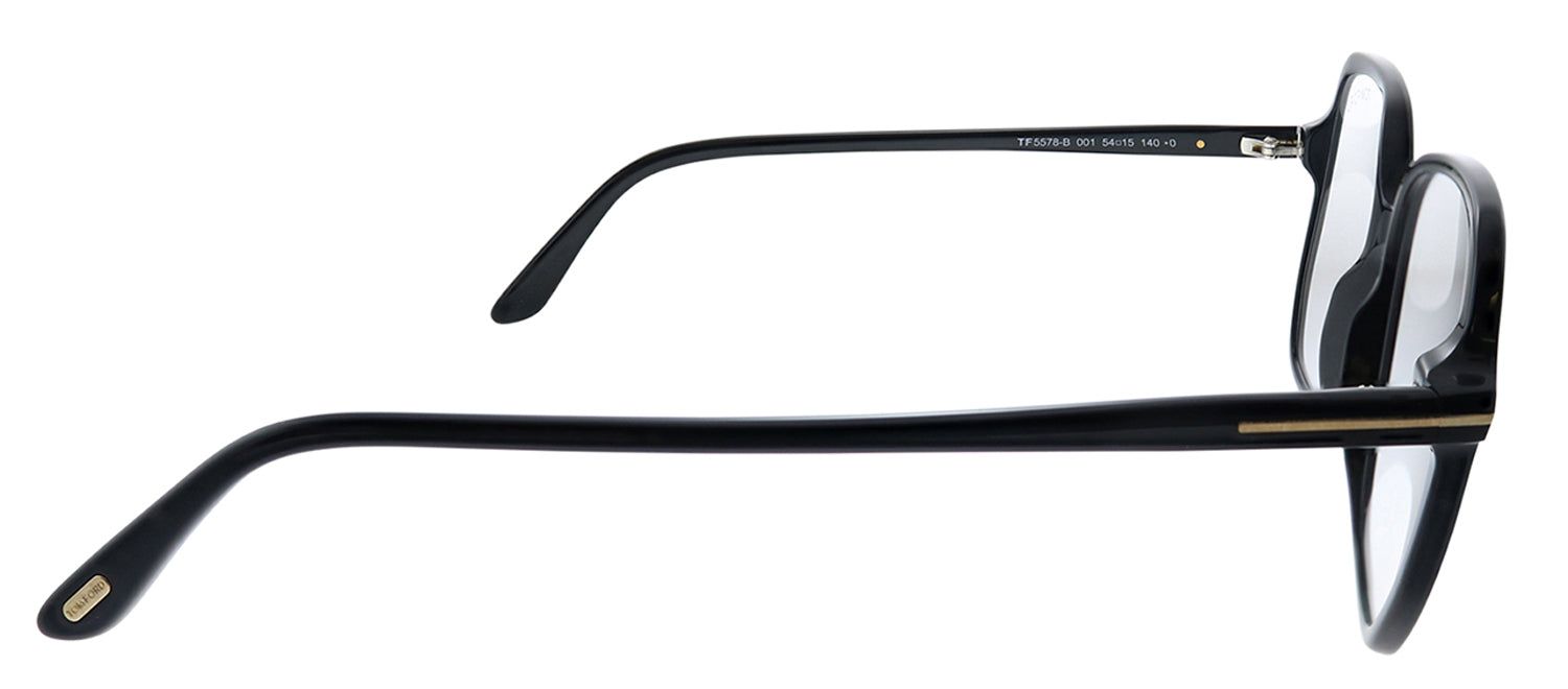 Tom Ford FT 5578-B 001 Black Square Plastic Eyeglasses with Demo Lens sold by Gaffos product image thumbnail 3