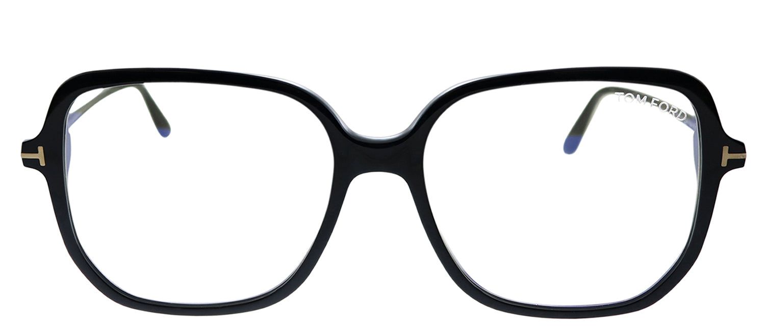 Tom Ford FT 5578-B 001 Black Square Plastic Eyeglasses with Demo Lens sold by Gaffos