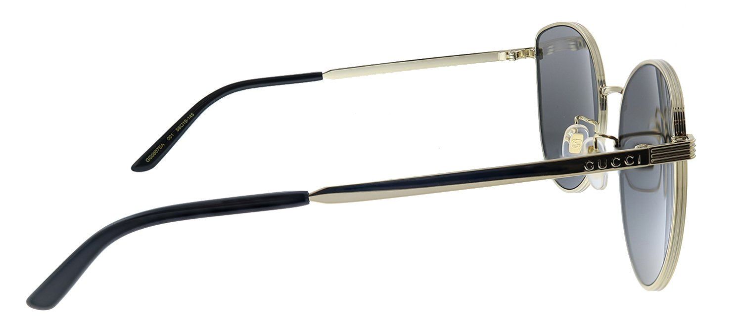 Gucci GG 0807SA 001 Round Metal Gold Sunglasses with Grey Lens sold by Gaffos product image thumbnail 3
