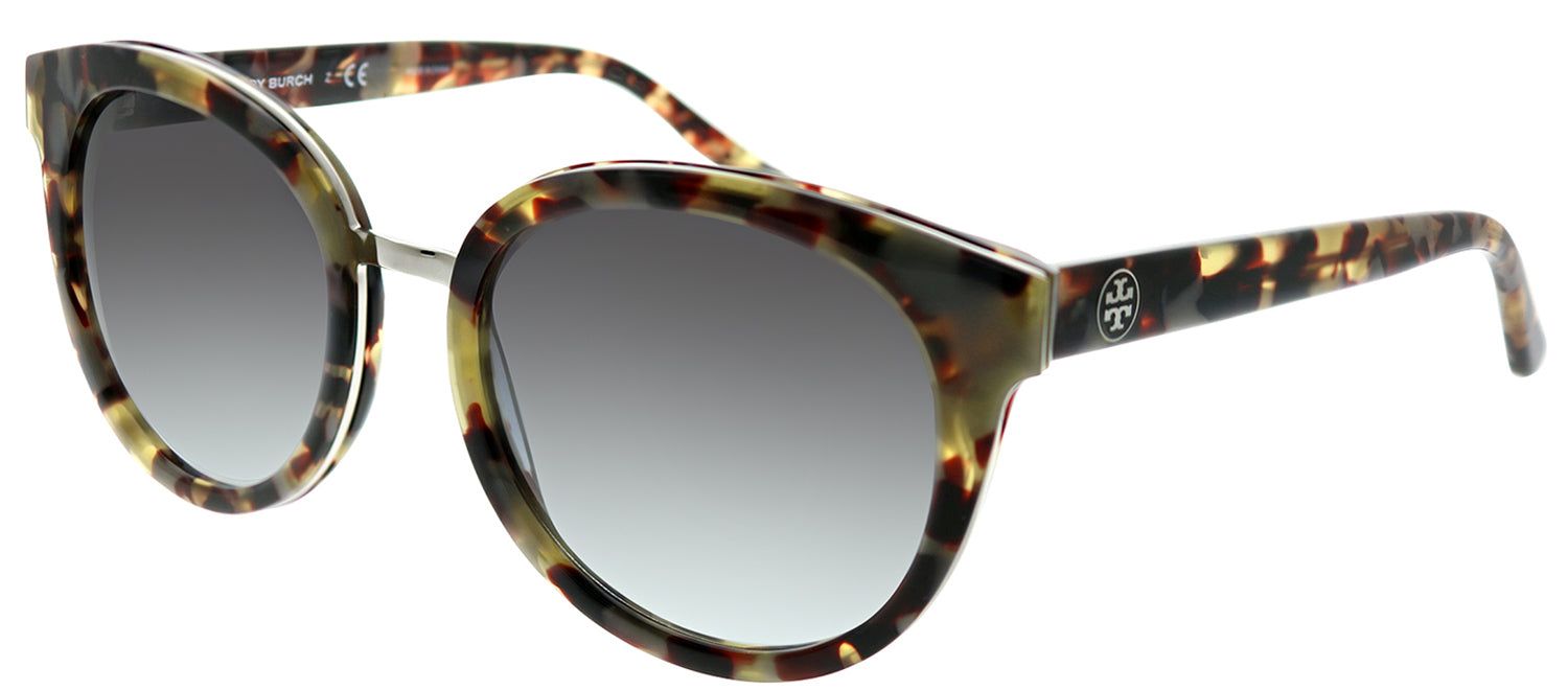 Tory Burch TY 7062 16238G Round Plastic Tortoise/ Havana Sunglasses with Grey Gradient Lens sold by Gaffos product image thumbnail 2