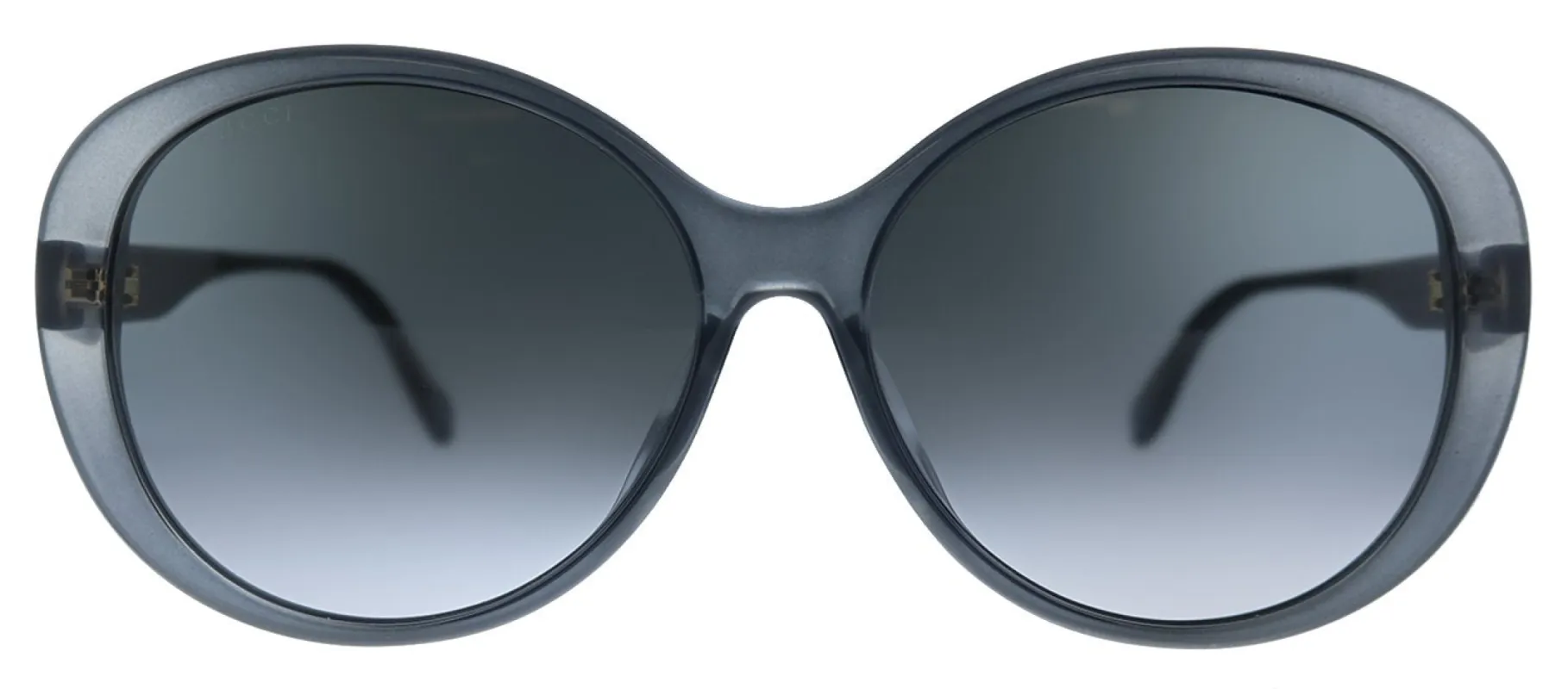 Gucci GG 0793SK 001 Round Acetate Grey Sunglasses with Grey Gradient Lens sold by Gaffos