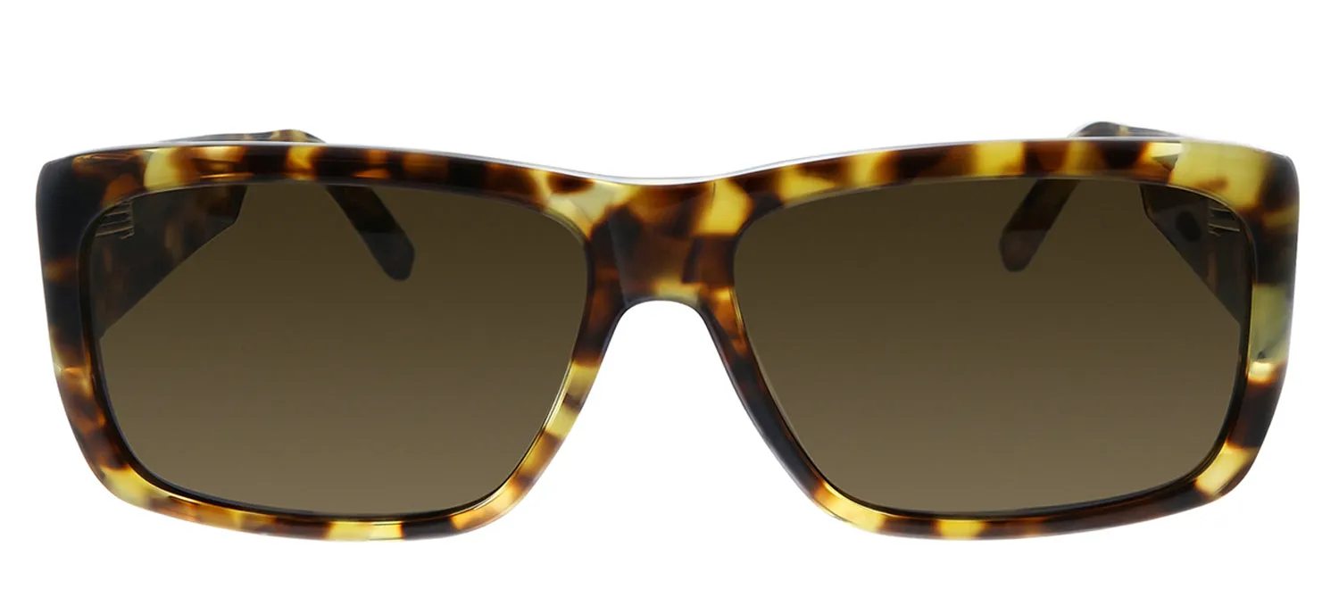Saint Laurent LENNY SL 366 005 Rectangle Acetate Havana Sunglasses with Brown Lens sold by Gaffos