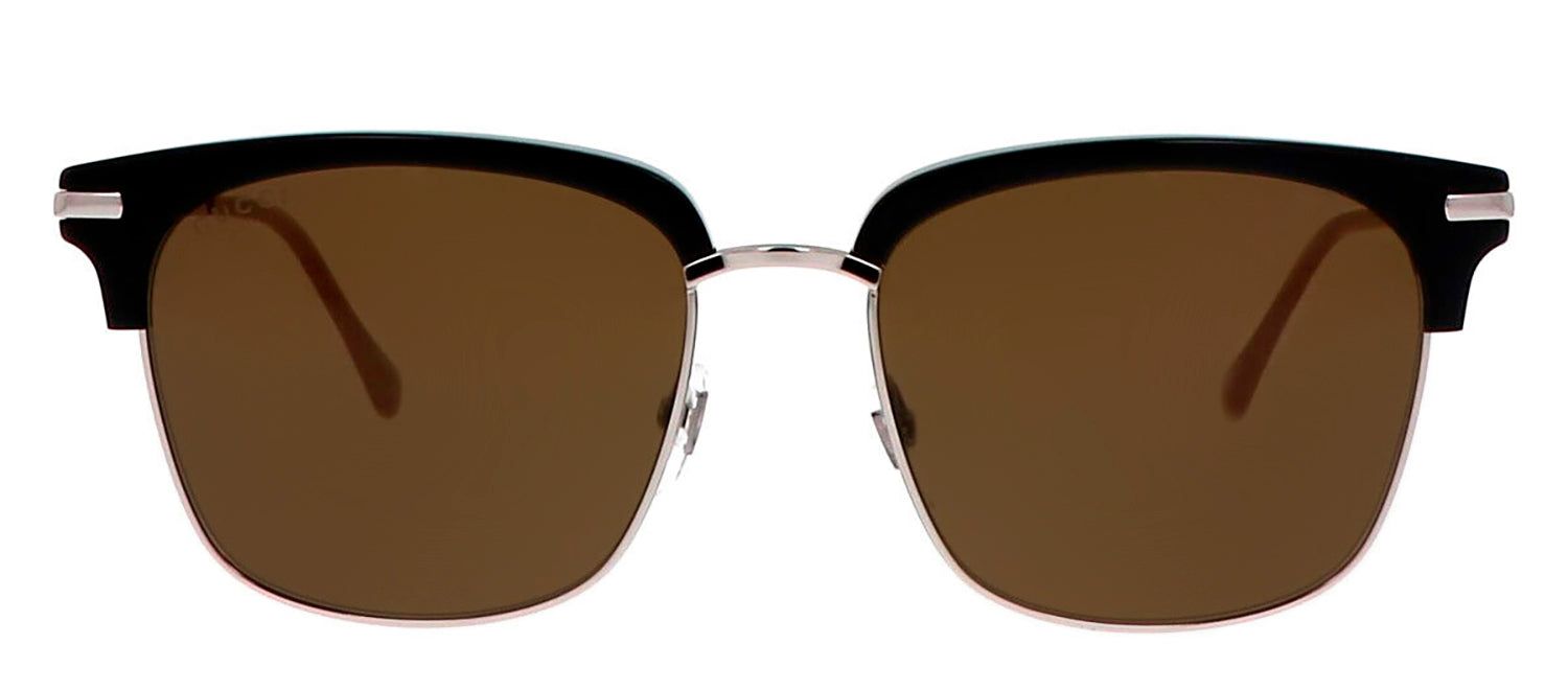 Gucci GG 0918S Rectangle Acetate Black Sunglasses with Brown Lens sold by Gaffos
