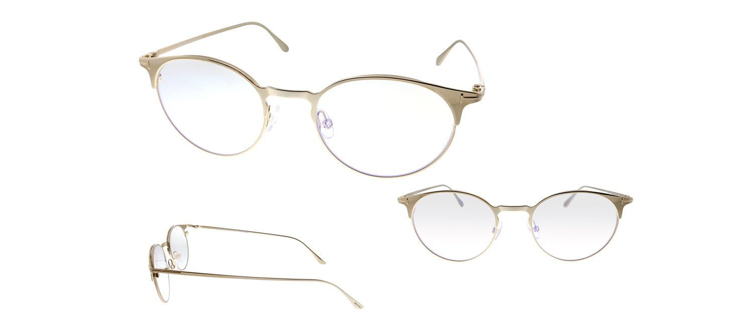 Tom Ford TF 5548B 025 Oval Metal Gold Eyeglasses with Demo Lens sold by Gaffos product image thumbnail 4