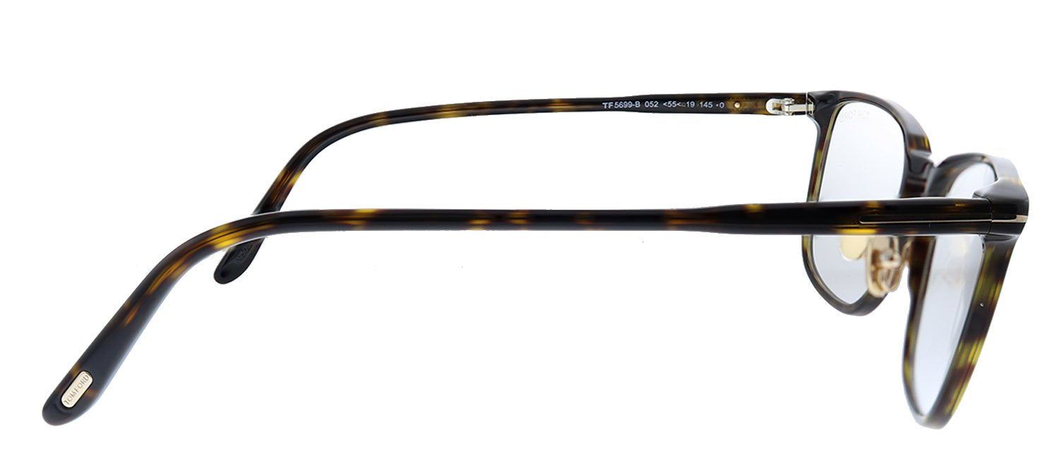 Tom Ford FT 5699-B 052 Square Plastic Dark Havana Eyeglasses with Demo Lens sold by Gaffos product image thumbnail 3