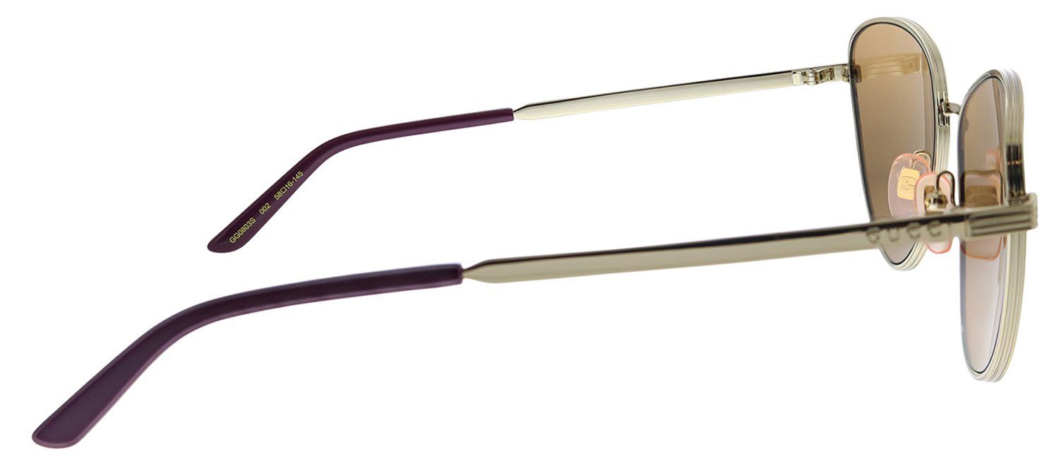Gucci GG 0803S 002 Cat-Eye Metal Gold Sunglasses with Brown Polarized Lens sold by Gaffos product image thumbnail 3