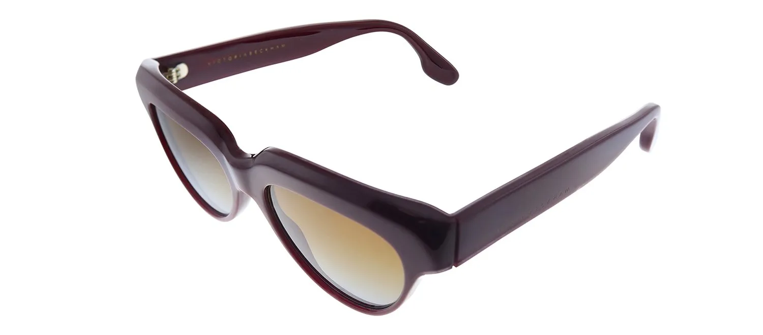 Victoria Beckham VB 602S 604 Cat-Eye Plastic Burgundy Sunglasses with Brown Gradient Lens sold by Gaffos product image thumbnail 2