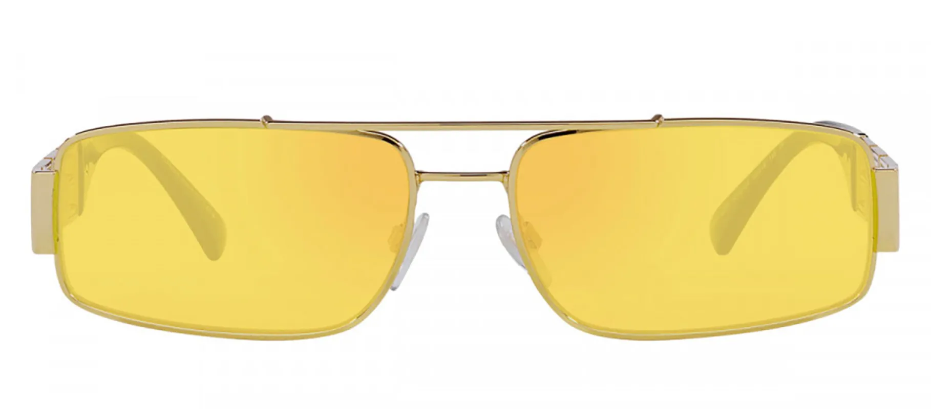 Versace VE 2257 1002C9 Rectangle Metal Gold Sunglasses with Yellow Lens sold by Gaffos
