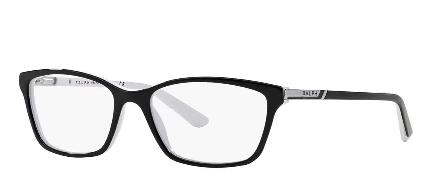 Ralph Lauren RA 7044 1139 Cat-Eye Plastic Black Eyeglasses with Logo Stamped Demo Lens sold by Gaffos product image thumbnail 2