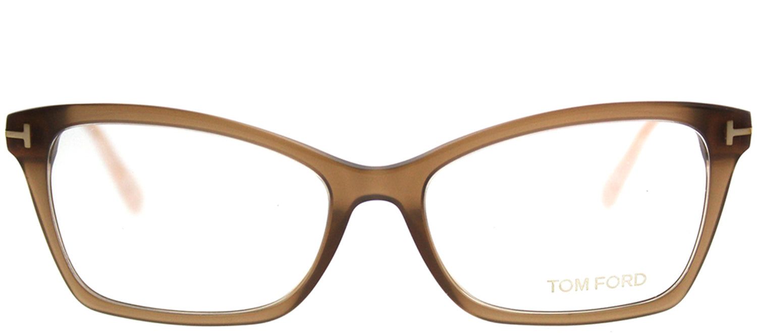Tom Ford FT 5357 048 Cat-Eye Plastic Brown Eyeglasses with Demo Lens sold by Gaffos