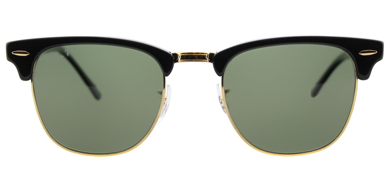 Ray-Ban RB 3016 901/58 Clubmaster Plastic Black Sunglasses with Green Polarized Lens sold by Gaffos