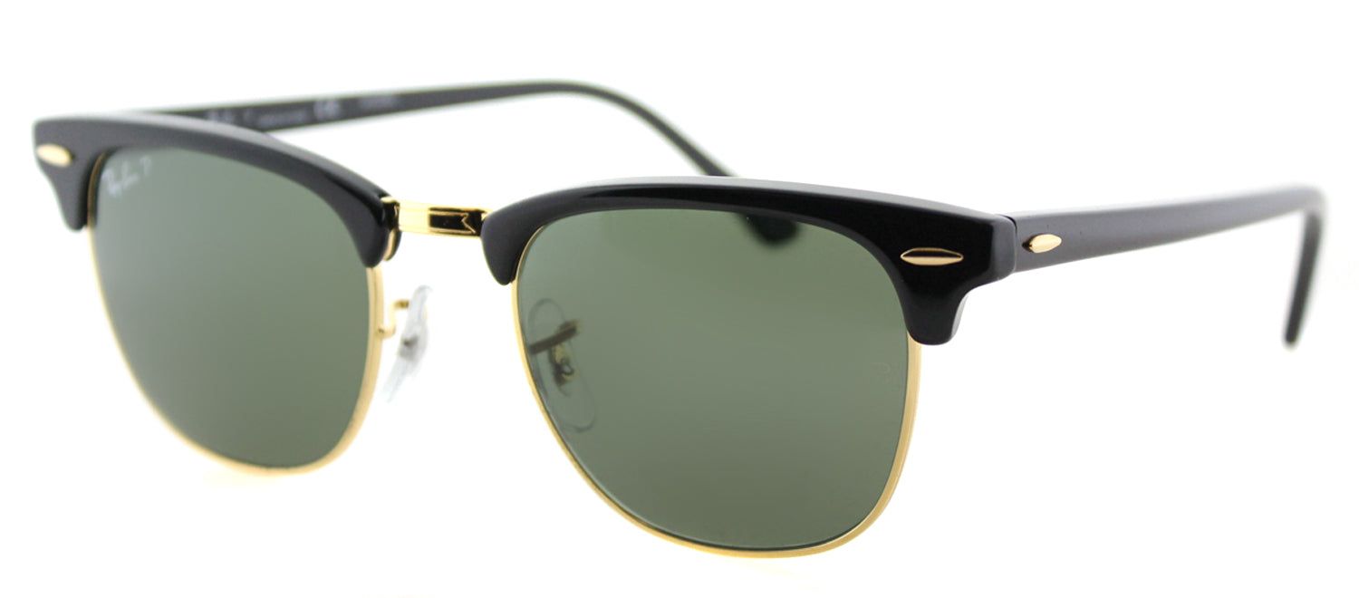 Ray-Ban RB 3016 901/58 Clubmaster Plastic Black Sunglasses with Green Polarized Lens sold by Gaffos product image thumbnail 2
