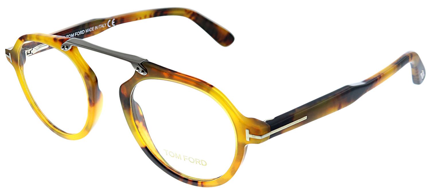 Tom Ford FT 5494 055 Oval Plastic Tortoise/ Havana Eyeglasses with Demo Lens sold by Gaffos product image thumbnail 2