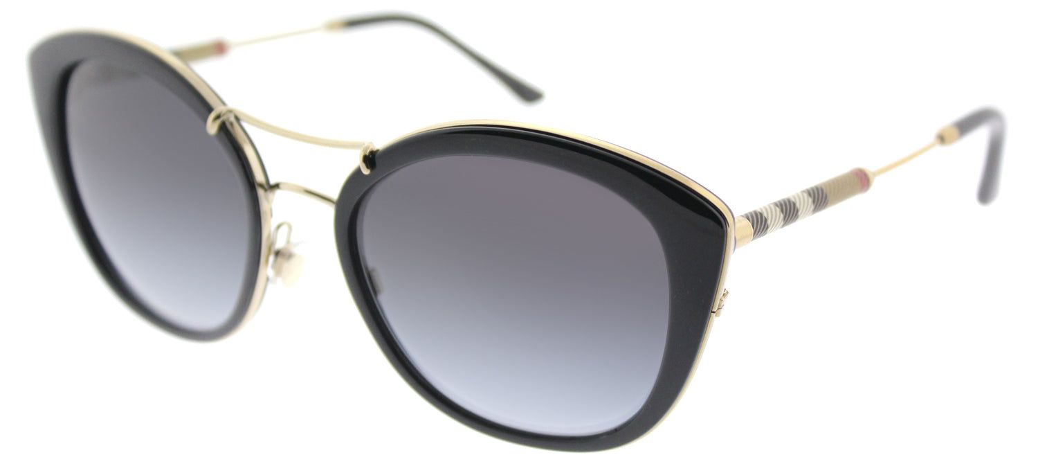 Burberry BE 4251Q 30018G Round Plastic Black Sunglasses with Grey Gradient Lens sold by Gaffos product image thumbnail 2
