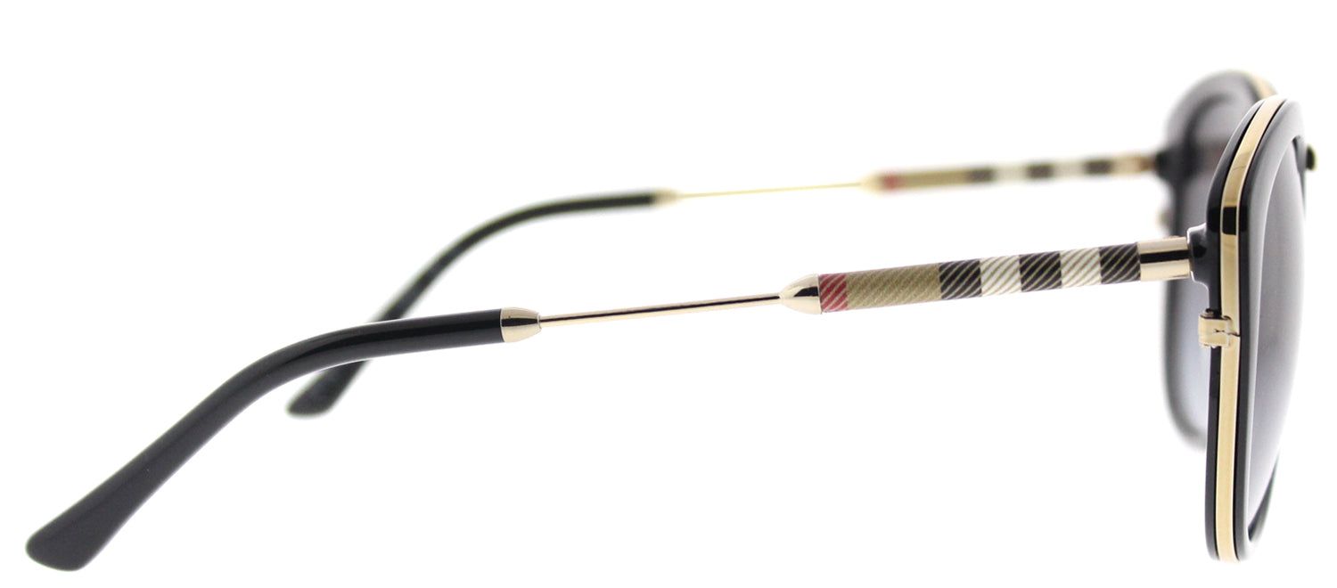 Burberry BE 4251Q 30018G Round Plastic Black Sunglasses with Grey Gradient Lens sold by Gaffos product image thumbnail 3