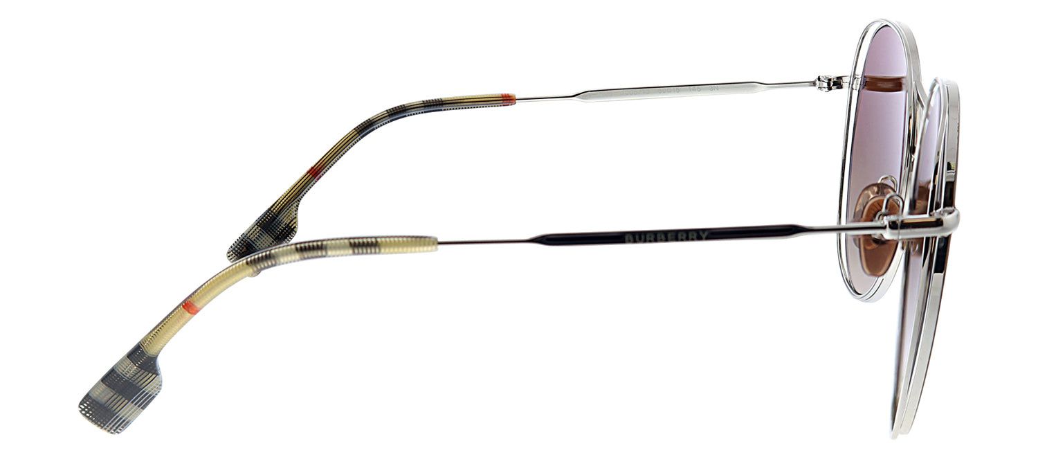 Burberry BE 3105 100513 Round Metal Brown Sunglasses with Brown Gradient Lens sold by Gaffos product image thumbnail 3