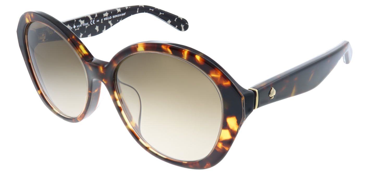 Kate Spade KS Selma/F/S S3P CC Oval Plastic Tortoise/ Havana Sunglasses with Brown Gradient Lens sold by Gaffos product image thumbnail 2