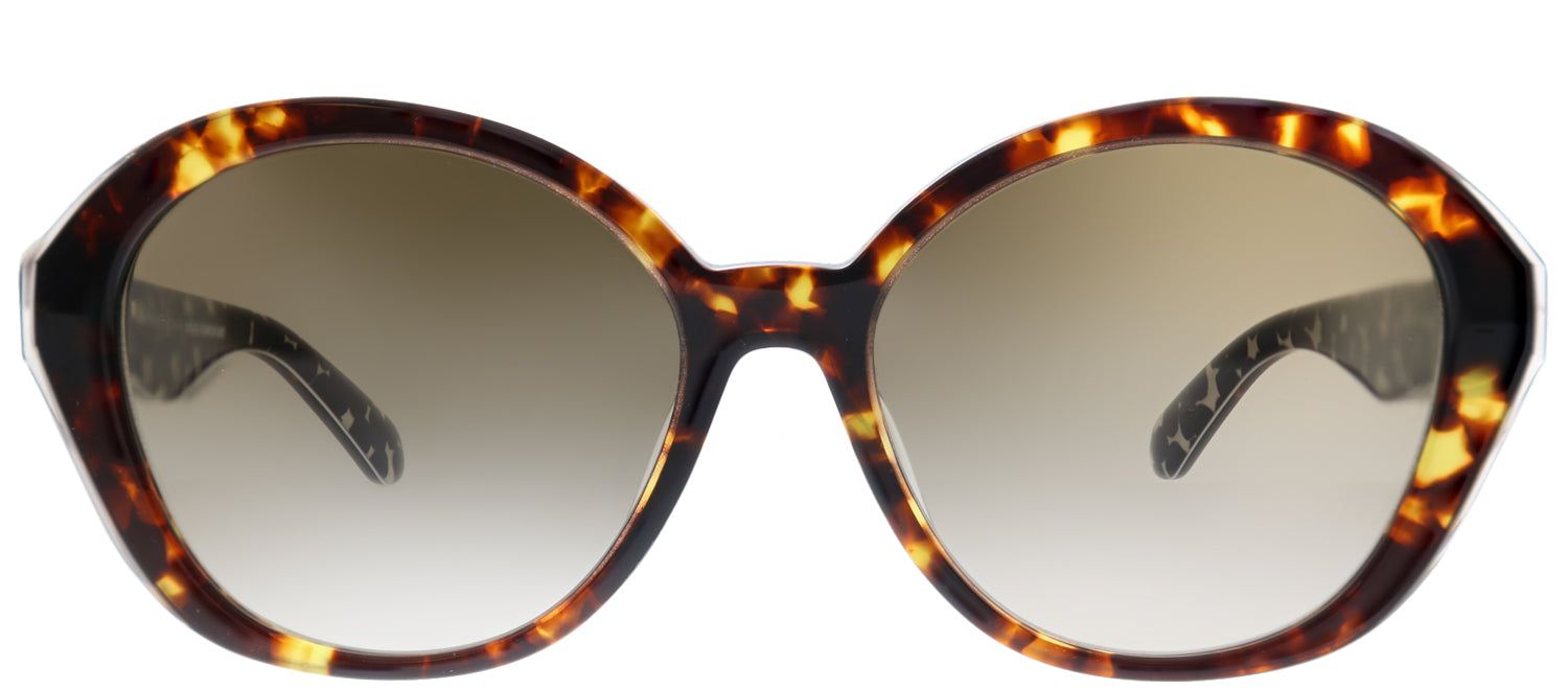 Kate Spade KS Selma/F/S S3P CC Oval Plastic Tortoise/ Havana Sunglasses with Brown Gradient Lens sold by Gaffos