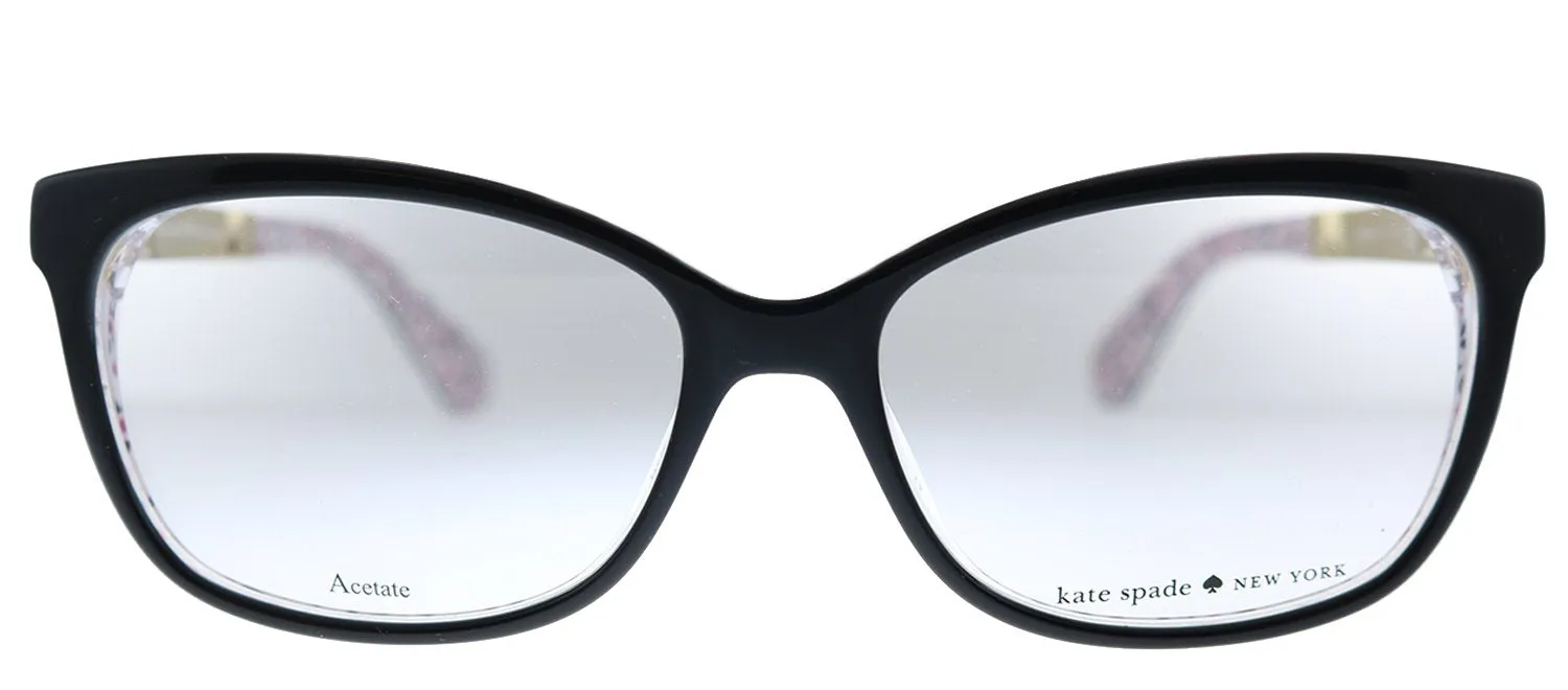 Kate Spade KS JODIANN UYY Rectangle Plastic Black Eyeglasses with Demo Lens sold by Gaffos