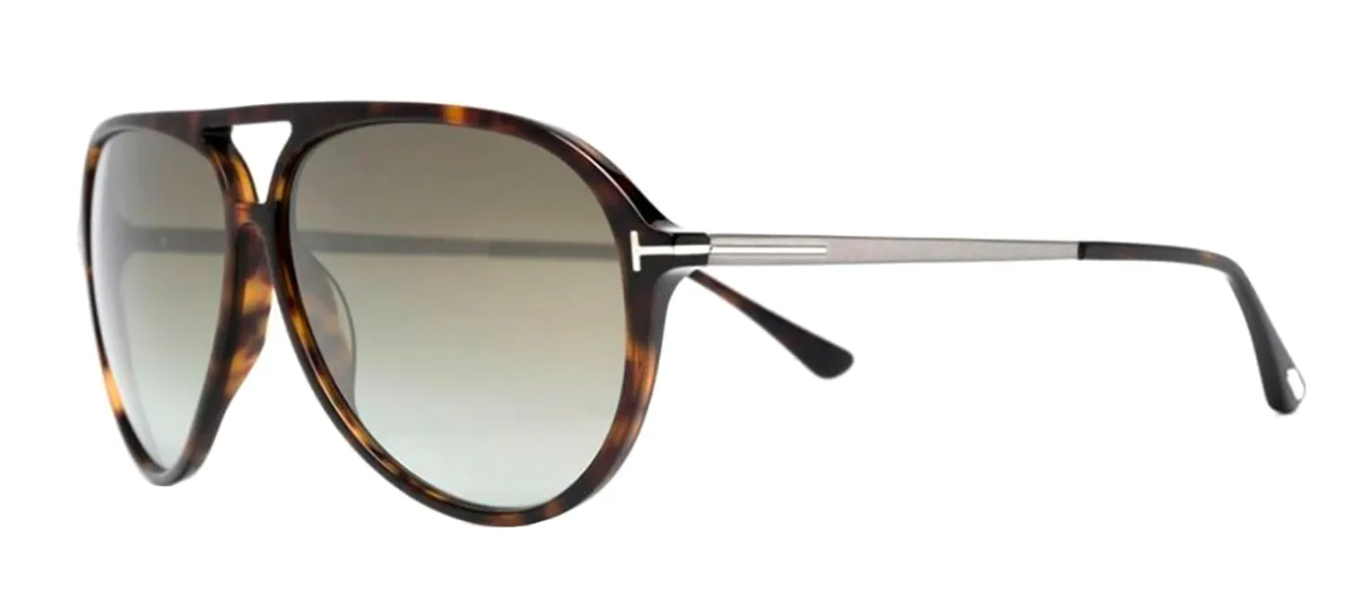 Tom Ford Samson TF 909 52Q Aviator Plastic Havana Sunglasses with Brown Mirror Lens sold by Gaffos product image thumbnail 2